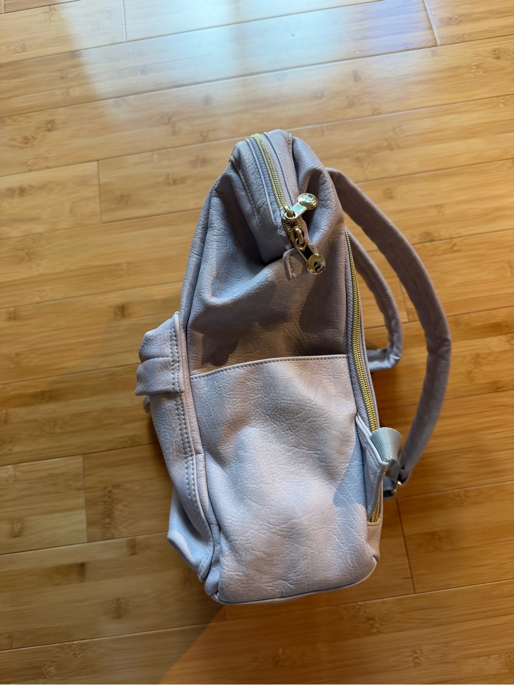 Monopoly Cratte Mini Leather Backpack – Gray Lavender - Picture 6 of 14